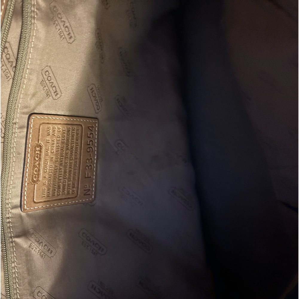Brown coach purse